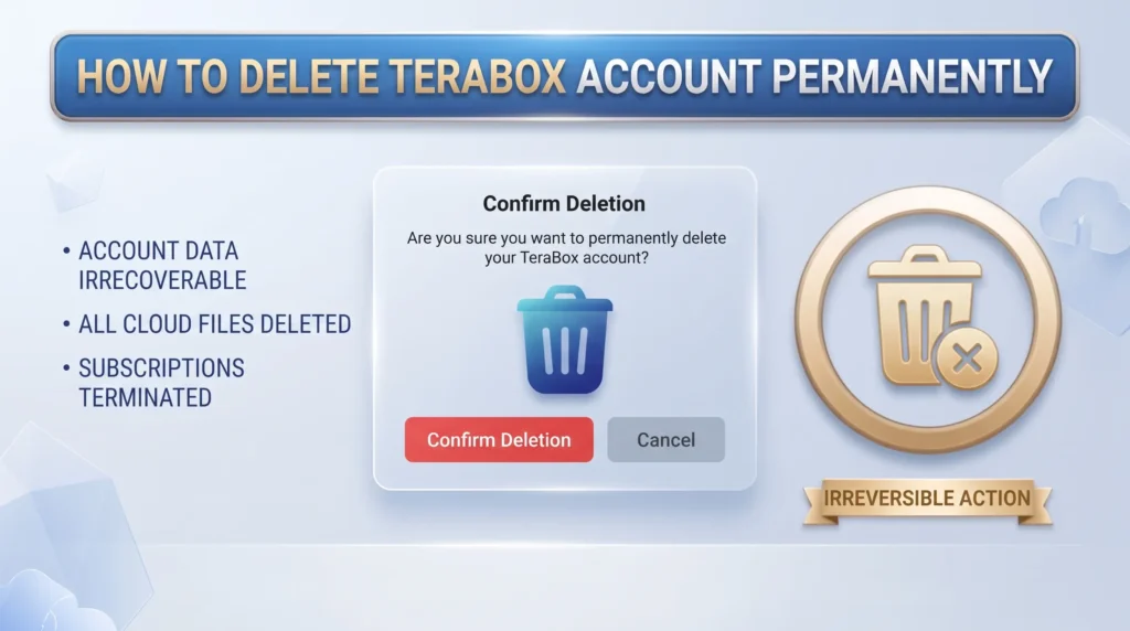 Delete TeraBox Account Delete TeraBox Account Permanently